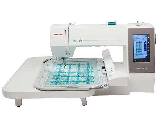 Janome Memory Craft 550E Embroidery Machine at K-W Sewing Machines in Kitchener